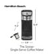 preview thumbnail 9 of 7, Hamilton Beach The Scoop Single-Serve Stainless Steel Coffee Maker with Removable Reservoir