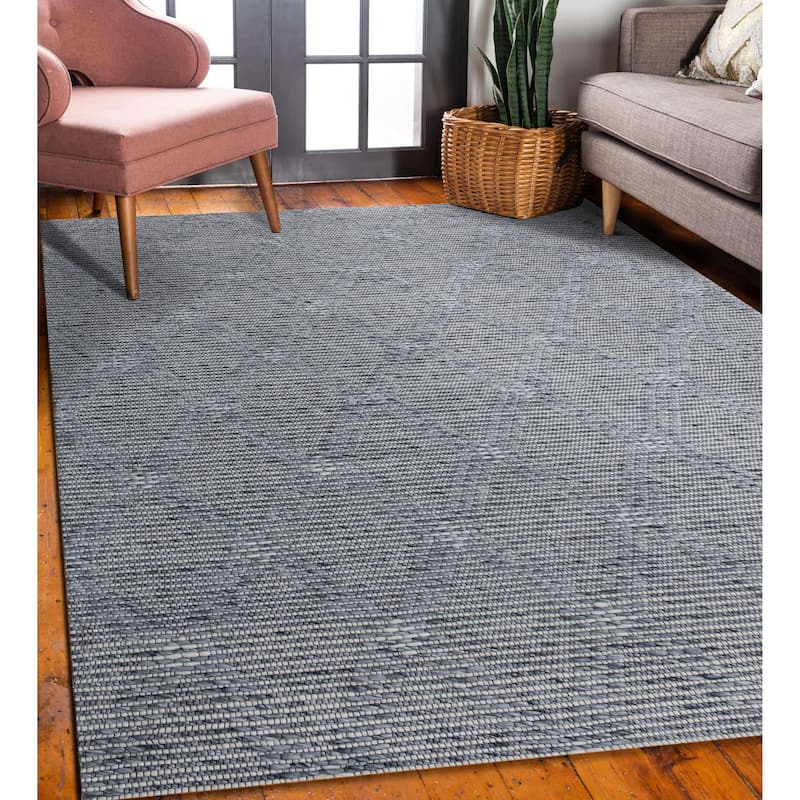 Sevita Transitional Diamond Wool Indoor Area Rug, 5' x 7'9"
