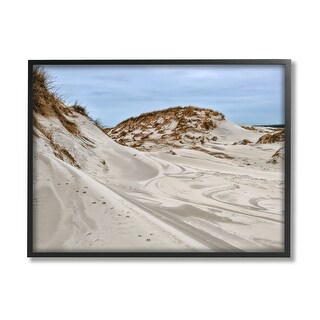 Stupell Coastal Sand Dunes Photography Framed Giclee Art Design by Lil ...