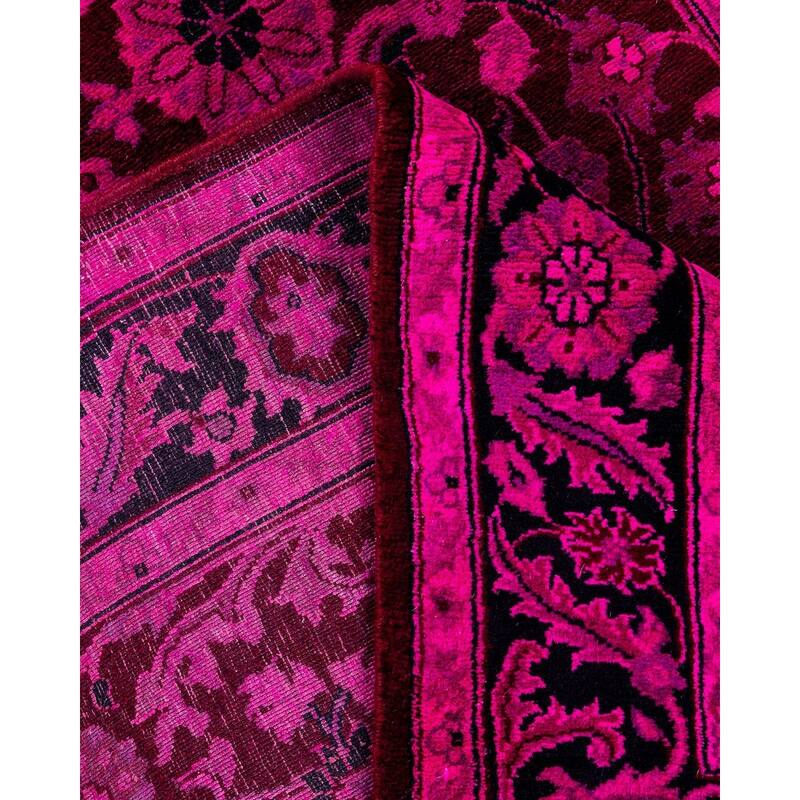 Overdyed, One-of-a-Kind Hand-Knotted Area Rug - Pink - 3' 1" x 5' 5"