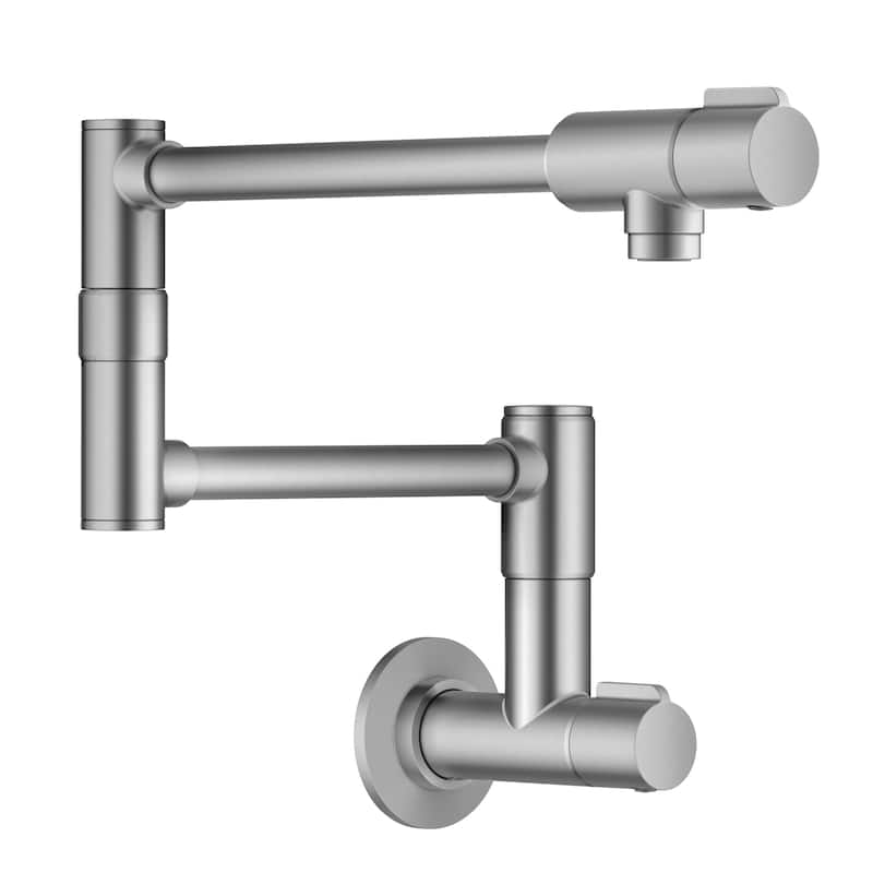 KRAUS Bolden 2 Handle Wall Mount Pot Filler Faucet w/ Retractable Arm