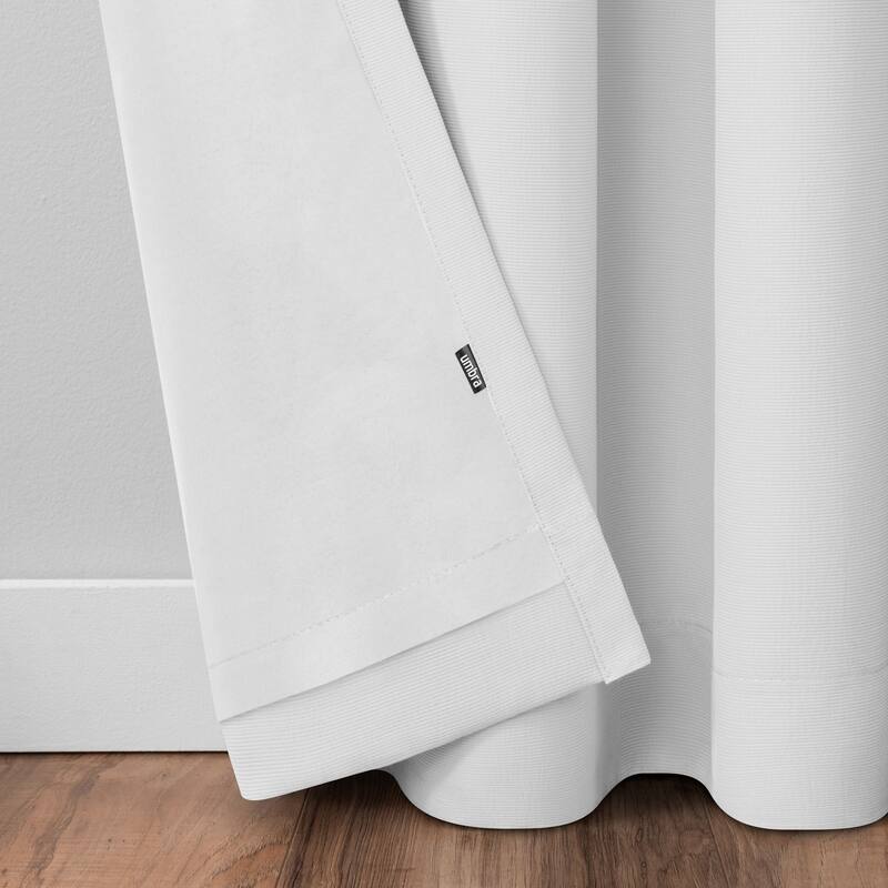 Umbra Ottoman Textured Solid 100% Blackout Grommet Curtain Panel