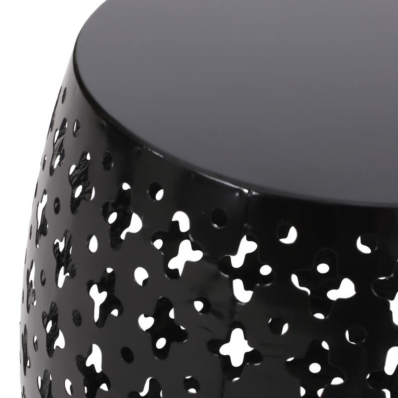 Colcord Outdoor Metal Side Table by Christopher Knight Home