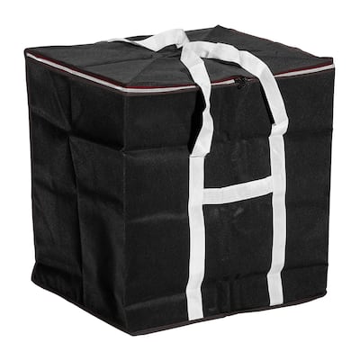 Storage Tote with Zippers, 19.7" L Heavy Moving Tote Bags for Bedding