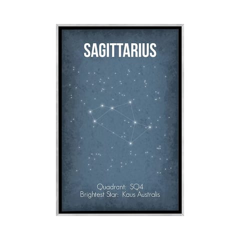 iCanvas "Sagittarius" by GetYourNerdOn Framed