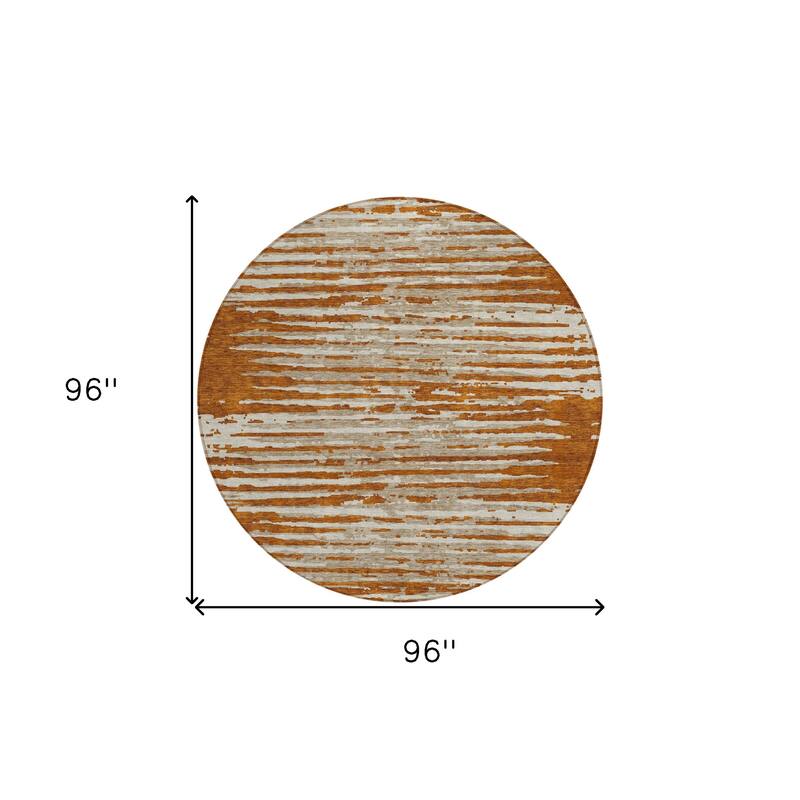 HomeRoots Striped Transitional Rectangle Outdoor Rug