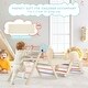preview thumbnail 7 of 7, EROMMY 7-in-1 Wooden Climbing Set, Montessori Indoor Playground – Pastel Climber, Ideal Toddler Gift