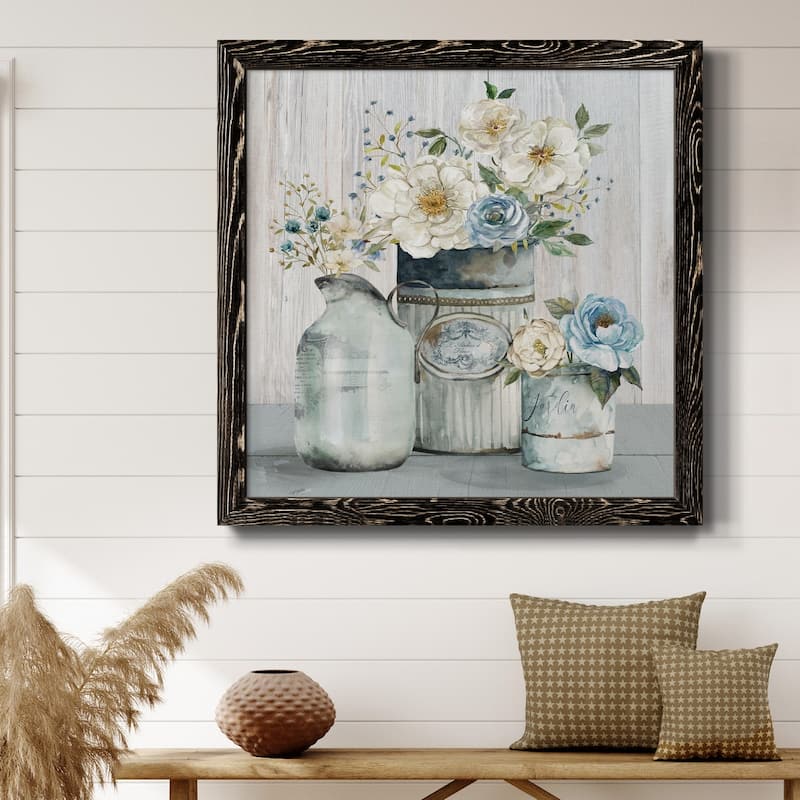 French Garden Flowers II-Premium Framed Canvas - Ready to Hang