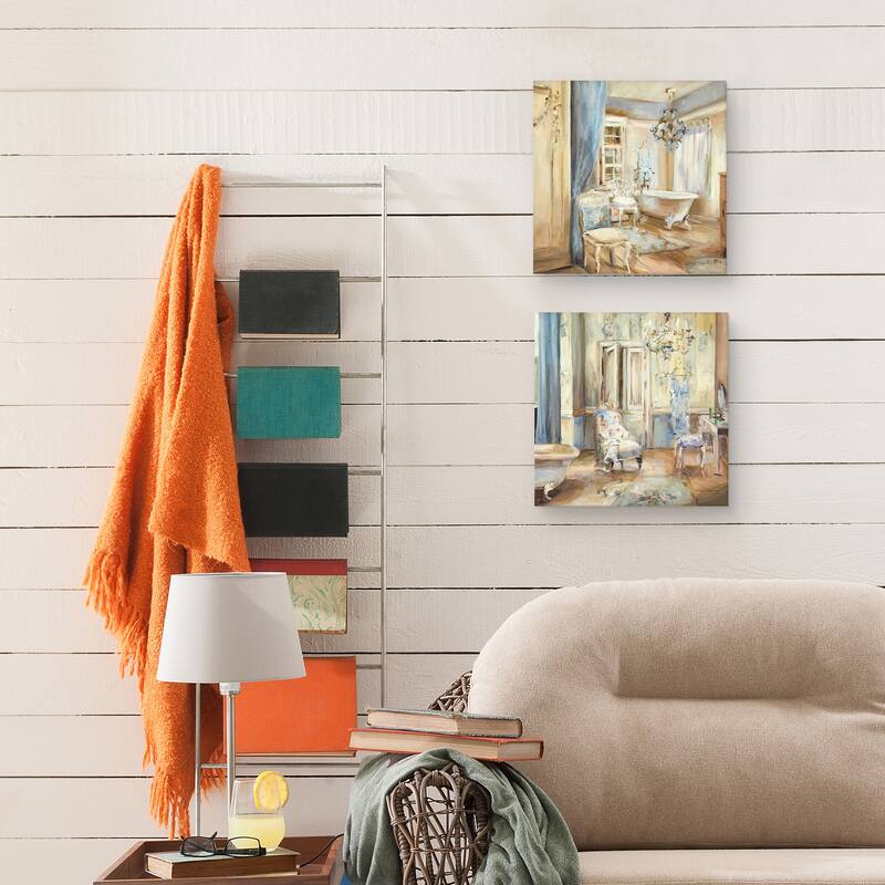 Boudoir Bath by Marilyn Hageman S/2 by Marilyn Hageman Canvas Art Prints