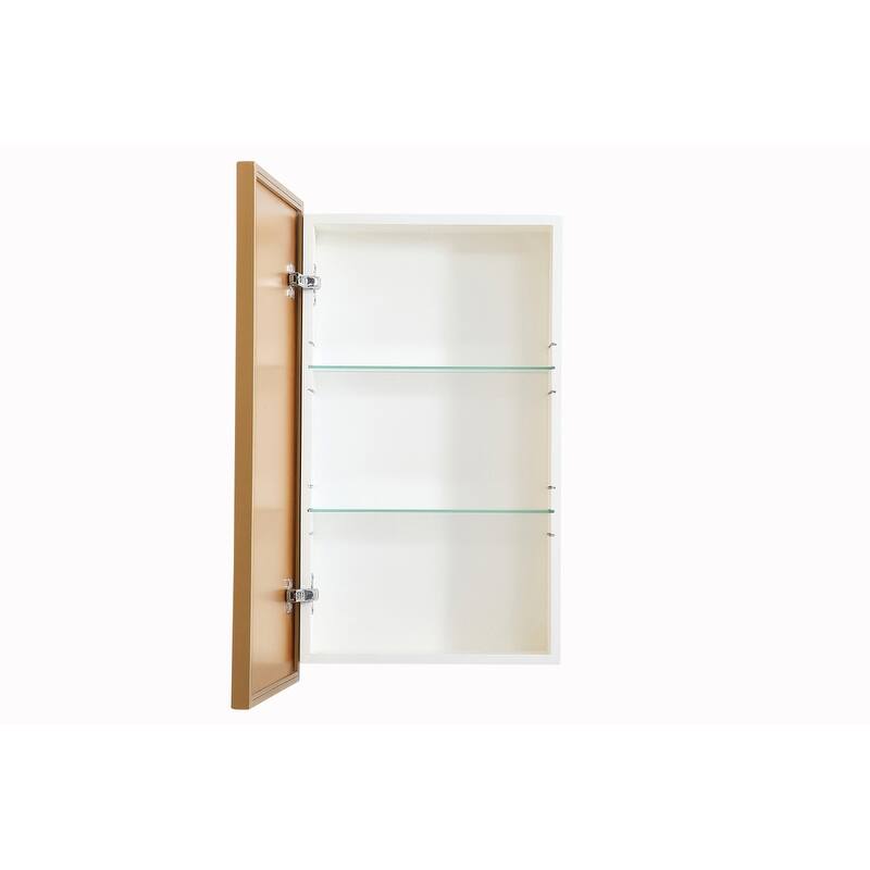 Lulu Mirrored Rectangular 2-shelf Medicine Cabinet