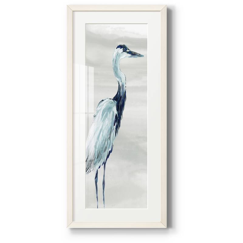 By the Sea Crane I-Premium Gallery Framed Print