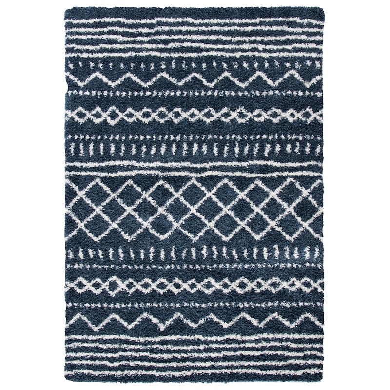 SAFAVIEH Arizona Shag Lotta Moroccan 1.2-inch Thick Rug