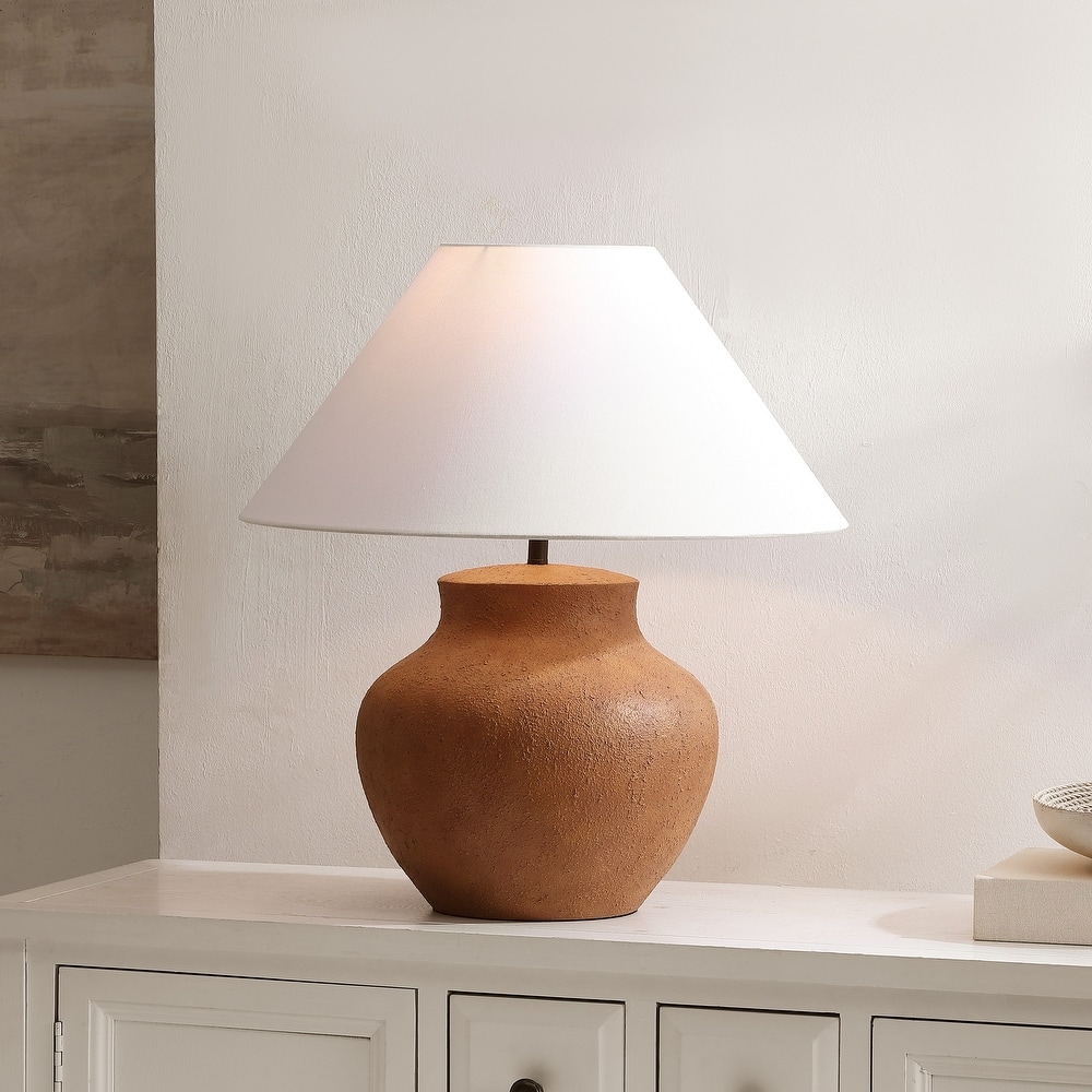 SAFAVIEH Couture Clay, 22-inch, Resin Table Lamp - 20"W x 20"D x 22"H