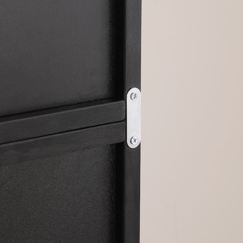 Anmytek White Wave Design Ladder Shelf - 8 Tier Tall Narrow Bookcase for Small Spaces with Anti Tip Kit