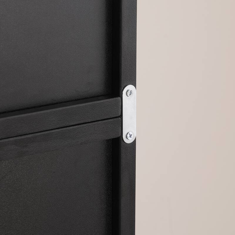 Roomfitters 8-Tier Tall Narrow Bookcase with Wavy Edge Design, Adjustable Shelves Slim Bookshelf for Living Room or Office