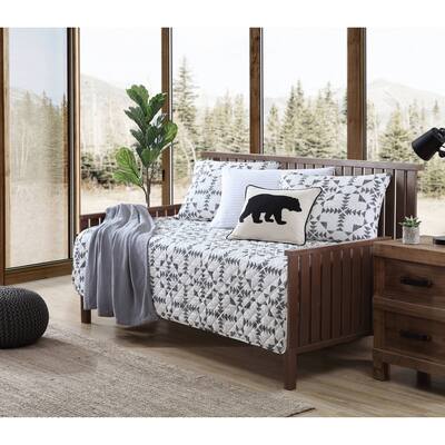 Eddie Bauer Arrowhead Cotton Charcoal 4 Piece Daybed Set