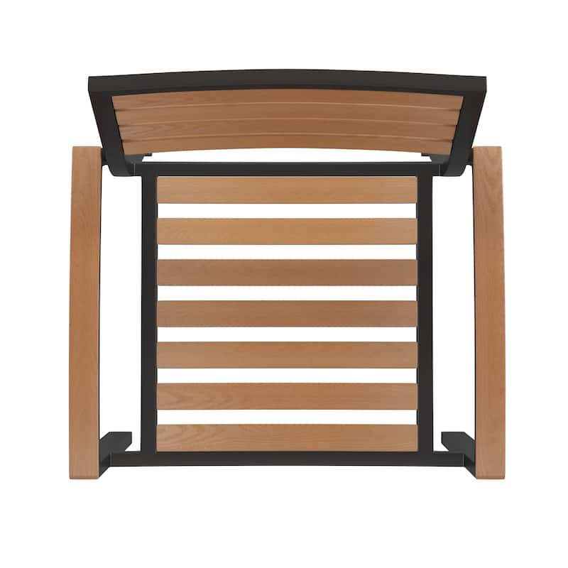 Patio Set wirh 35" Table, 2 Chairs, and Umbrella with Base - 35.25"W x 35.25"D x 29.5"H