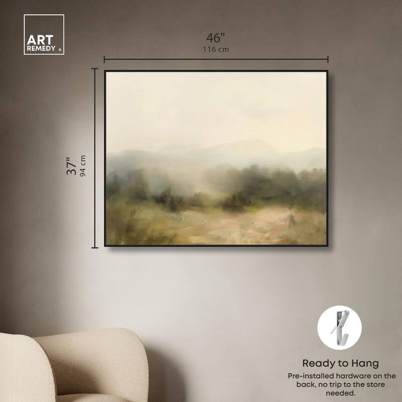 Haze Horizon Canvas by Art Remedy