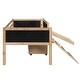 preview thumbnail 4 of 4, Twin size Loft Bed Wood Bed with Two Storage Boxes