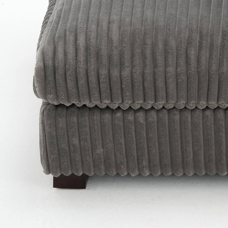 Cotton Flannel corner Sofa Armless Modular Sectional Sofa Seamless Combination