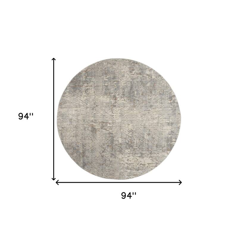 Power Loomed Geometric Abstract Modern Area Rug - 94' X '94' X '0.32