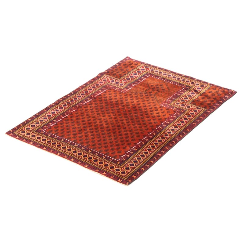 Teimani Copper Rug 3'1" x 4'4" - 3'1 x 4'4