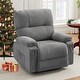 preview thumbnail 33 of 46, 360° Swivel Chair, Upholstered Recliner Chair with Adjustable Backrest Massage Reclining Chai for Living Room Lounge Chair Grey