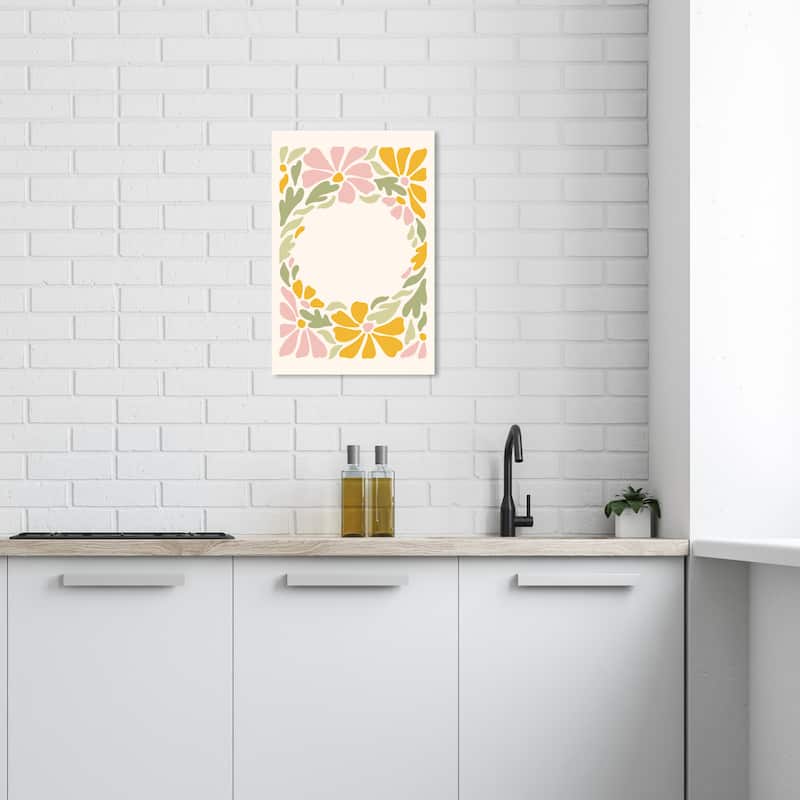 Wynwood Studio Canvas Floral and Botanical For a Floral Selfie Pink Modern & Contemporary Wall Art Canvas Print - 24 x 16