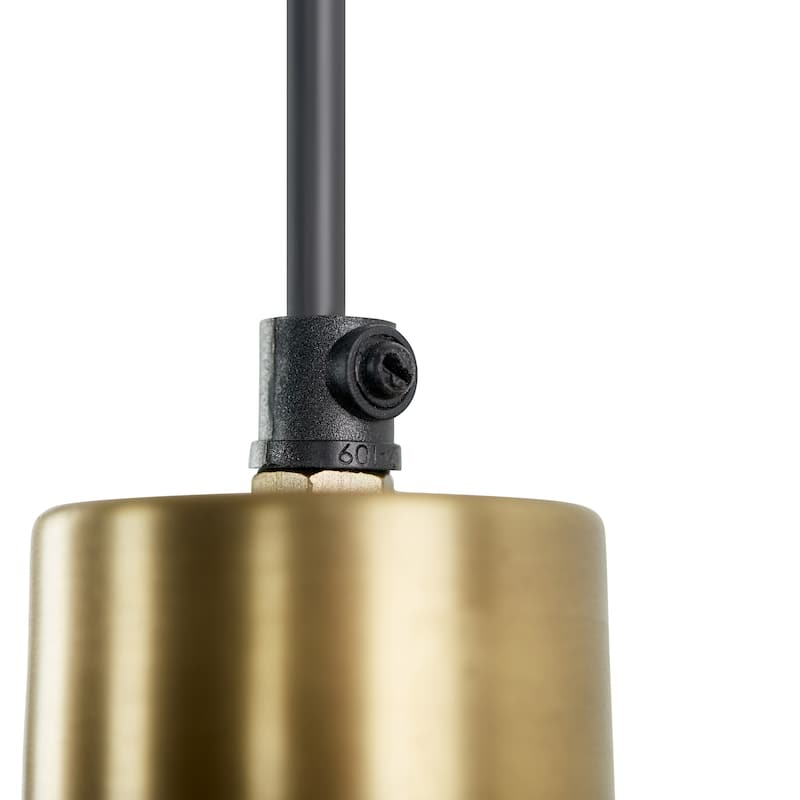 Emma River of Goods Brass 15.75-Inch Pendant Light with Adjustable Hanging Cord - 29.5" x 15.75" x 14.5/73.5"