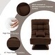 preview thumbnail 16 of 28, Costway 360° Swivel Floor Chair 5-Level Adjustable Lazy Chair w/ - See Details
