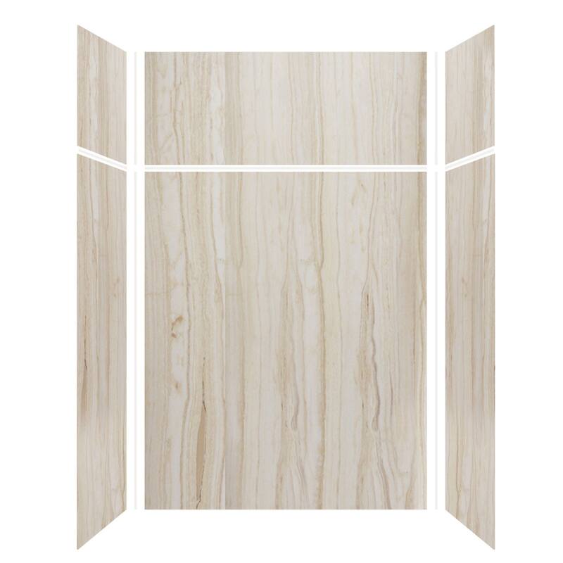 Transolid Expressions 60-in X 32-in X 96-in Glue to Wall Shower Kit - 32" x 60" x 96" - 32" x 60" x 96"