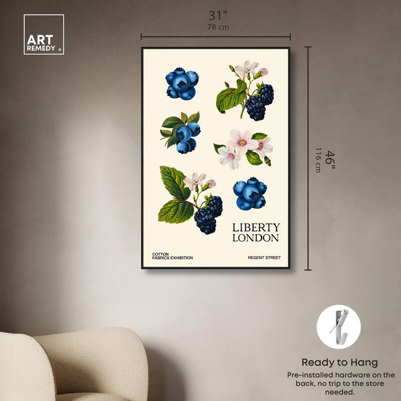Berries and Blooms I Canvas by Art Remedy