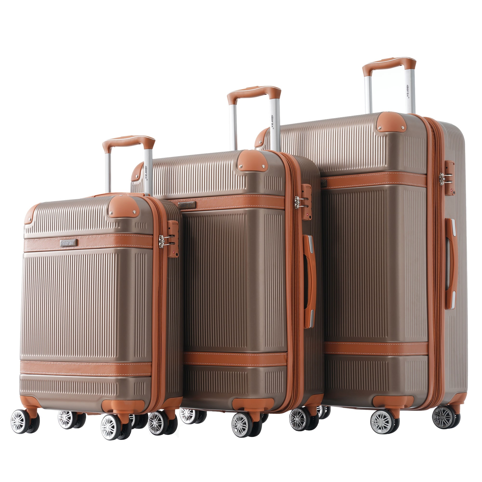 Luggage 3 Piece Set Suitcase Spinner Hardshell Lightweight TSA Lock