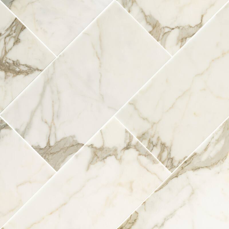 Ackland AKTMT12X24H-CA 12" x 24" Marble Solid Floor and Wall Tile -