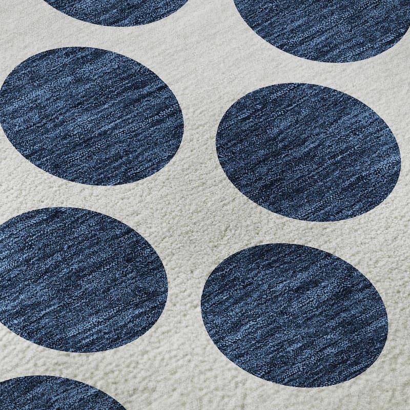 Premium Washable Super Soft Geo Dots Mayfield Rug