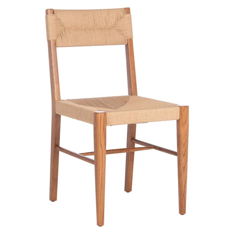 SAFAVIEH Couture Shazia Rattan Dining Chair (Set of 2) - 16.3" W x 21.3" L x 34" H - 16Wx21Dx34H
