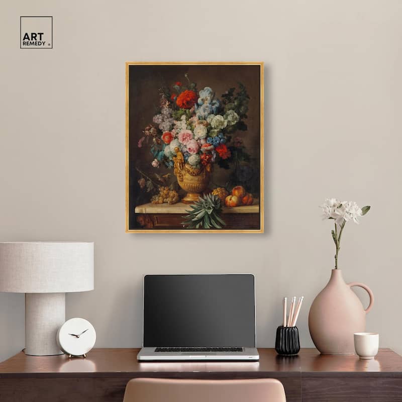 Vallayer 1789 Vase Canvas by Art Remedy
