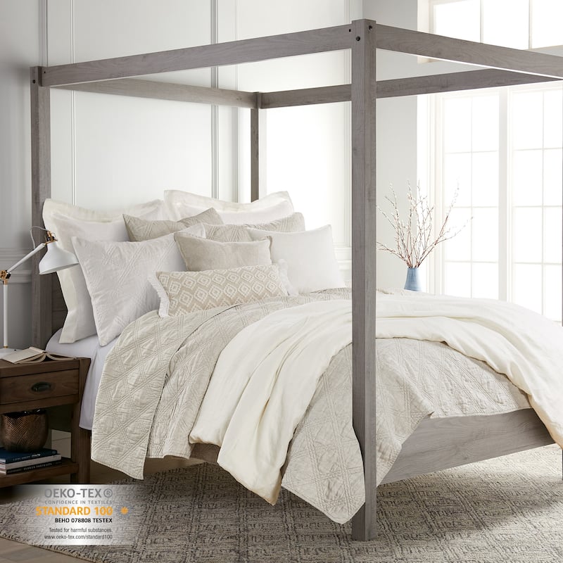 Washed Linen Natural Full/Queen Quilt - Levtex Home