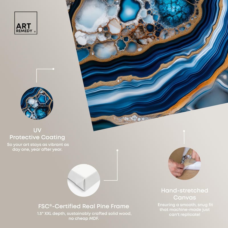 Azure Alveoli II Canvas by Art Remedy, Gallery Wrapped