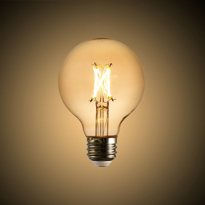 Light Society Set of 4 Niva G25 LED Filament Light Bulbs