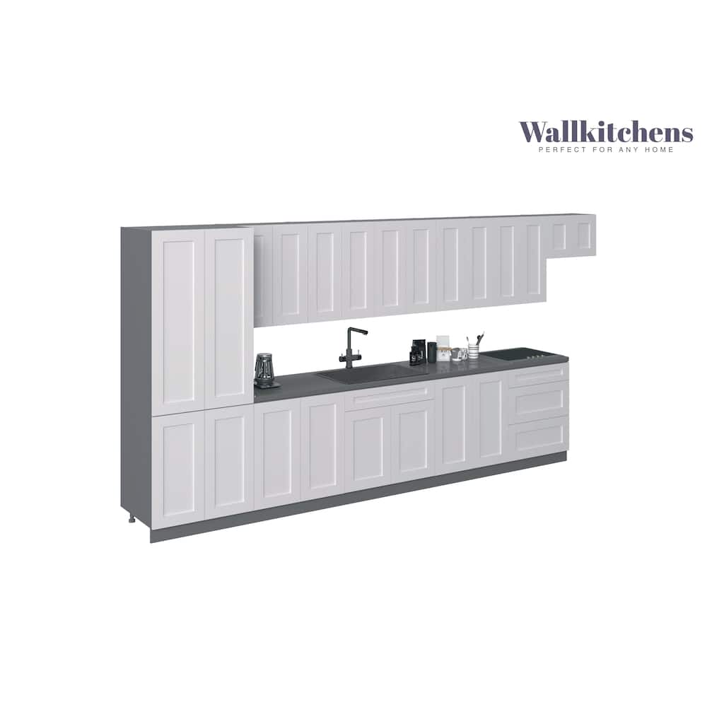 Kitchen Imperial Collection White Matte Color Base Size 15Ft Wide - 174x24