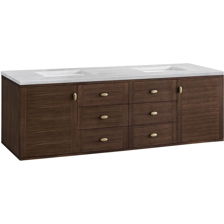 James Martin Vanities 670-V72-3AF Amberly 72" Free Standing or Wall