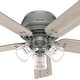 preview thumbnail 9 of 15, Hunter 52" Shady Grove Ceiling Fan with LED Light Kit/ Pull Chain, Standard or Flush Mount - Casual, Transitional