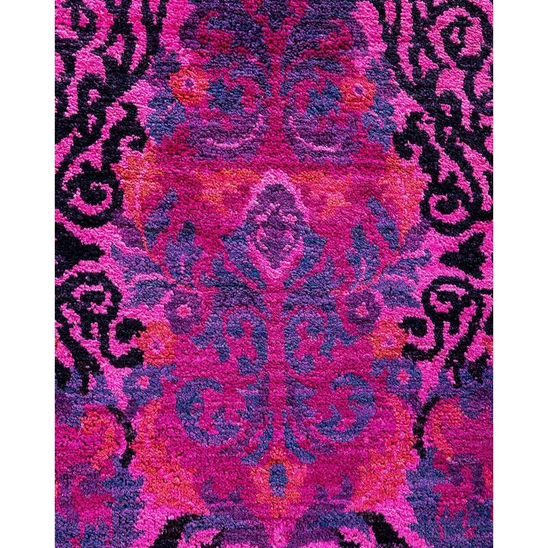 Vibrance, One-of-a-Kind Hand-Knotted Area Rug - Pink, 11' 10" x 15' 8" - 11' 10" x 15' 8"