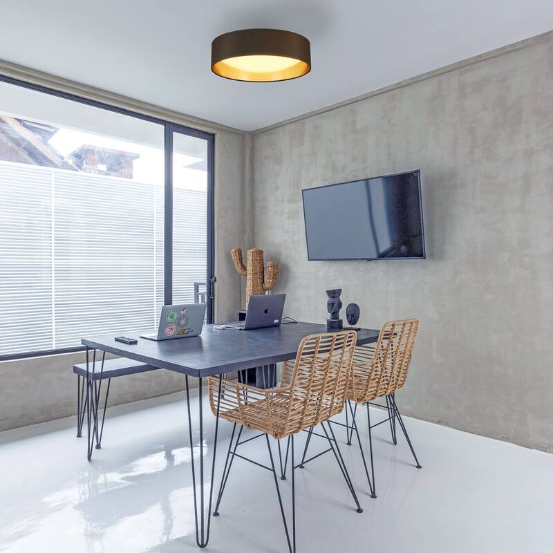 Eglo Orme LED Flush Mount Ceiling Light with Acrylic Diffuser