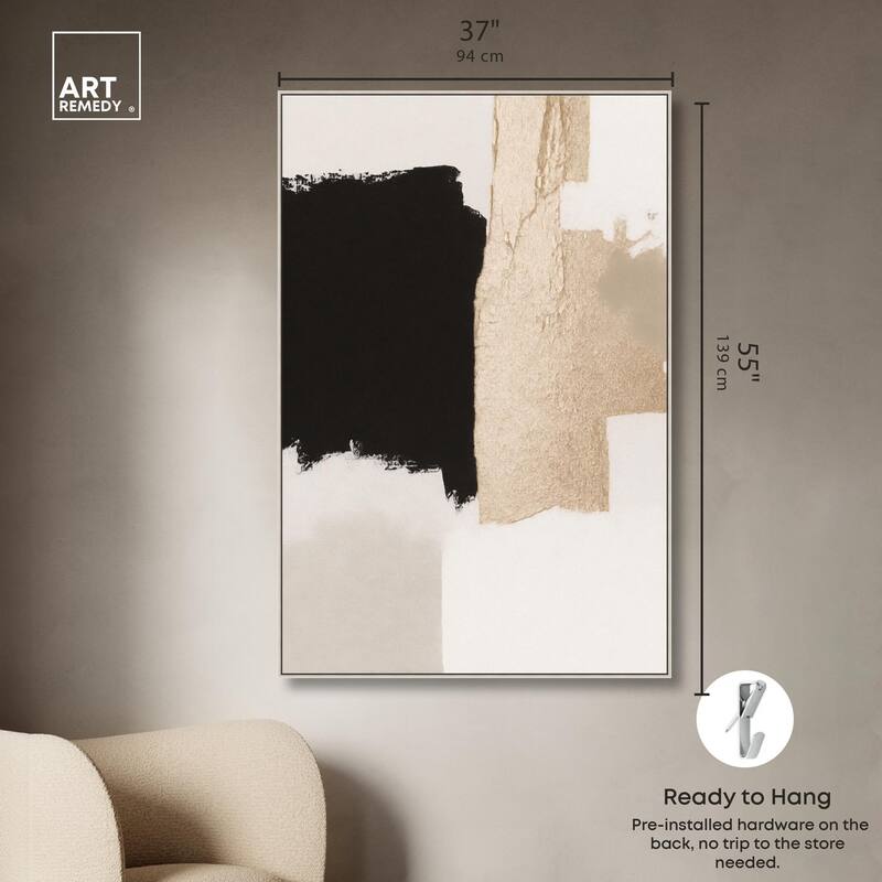 Earth and Ink II Canvas by Art Remedy