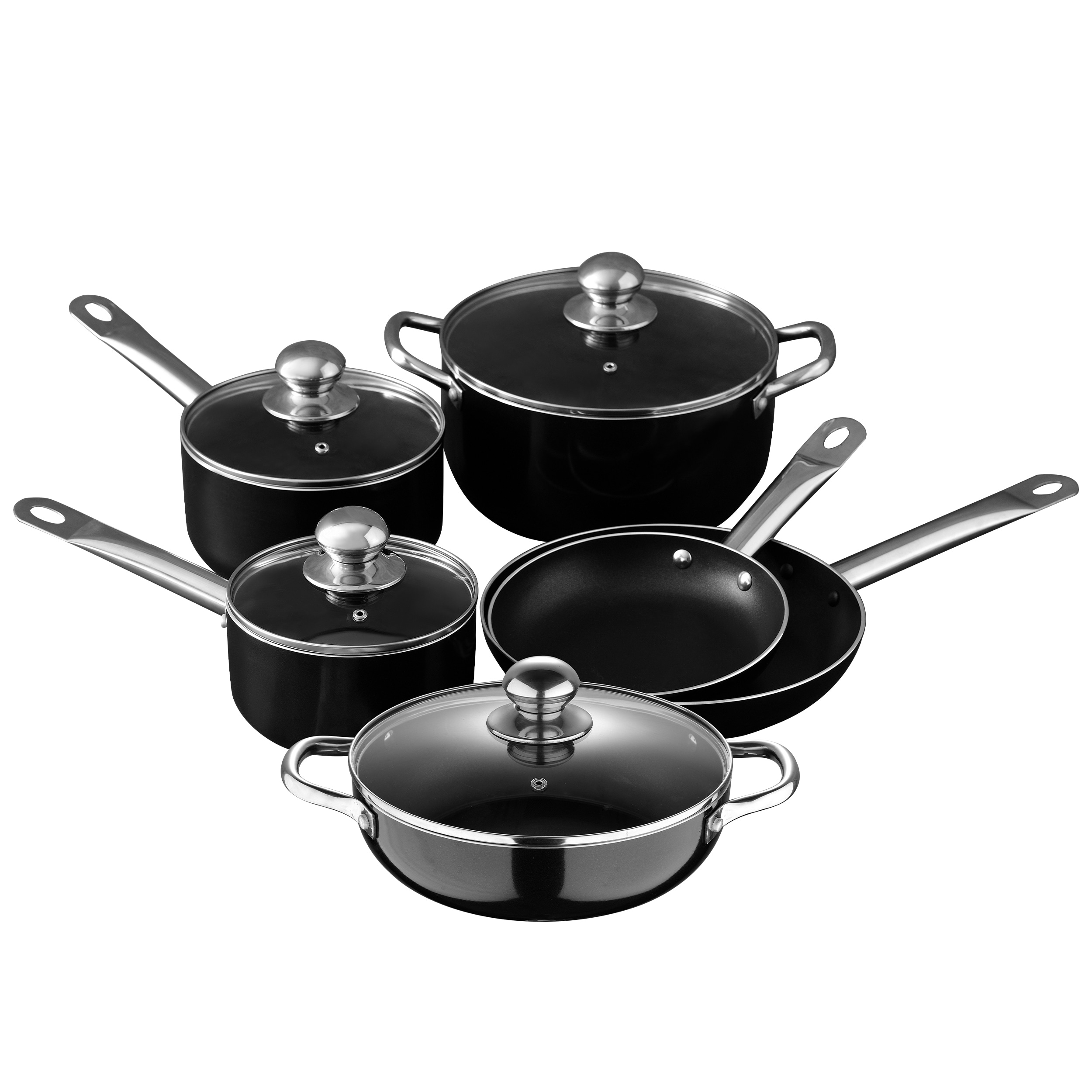 Ninja 10-Piece 9.8-in Aluminum Cookware Set with Lid in the Cooking Pans &  Skillets department at