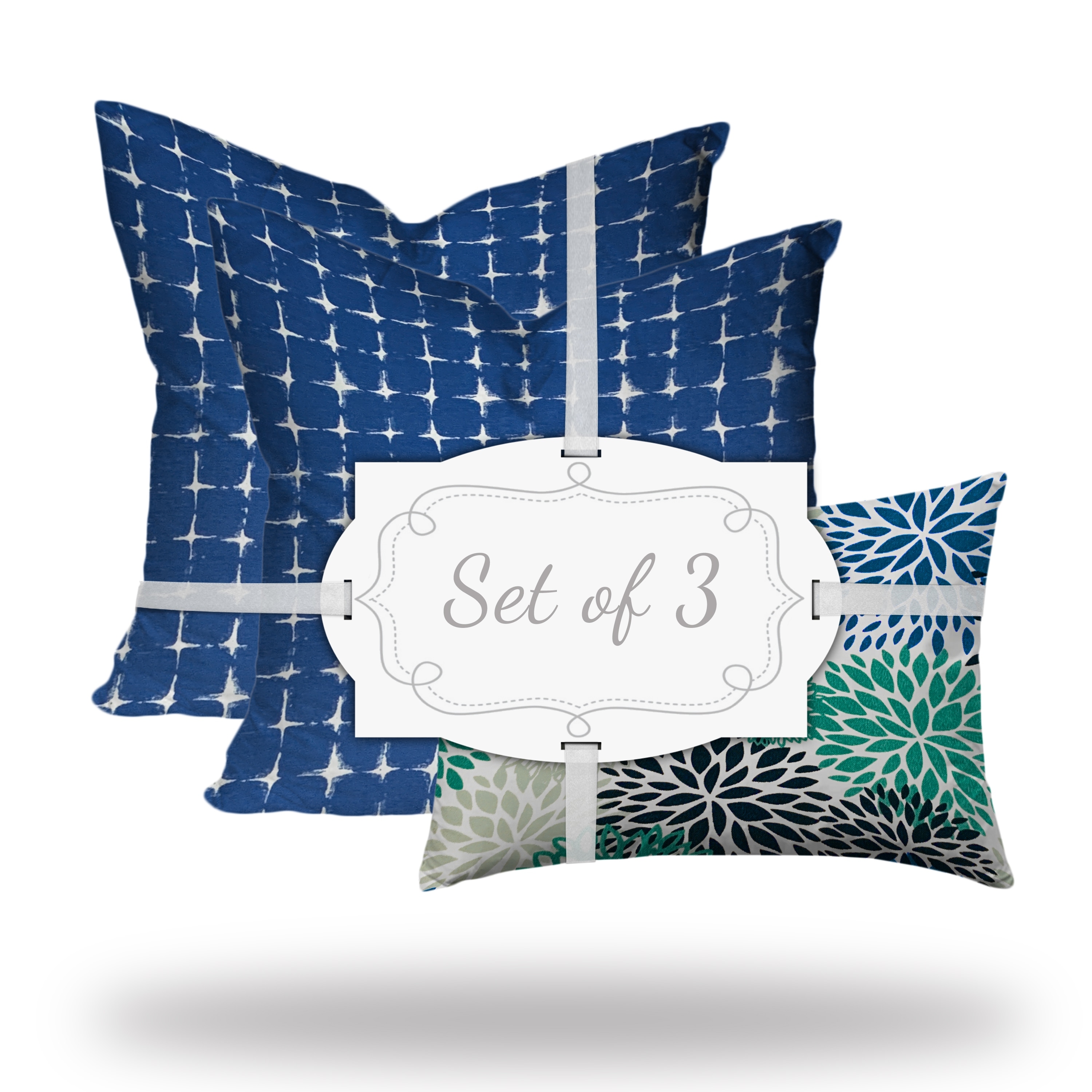 NANI Collection Indoor Outdoor Lumbar Pillow Set Envelope