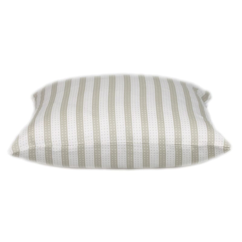 Stars Woven Cotton Throw Pillow - 16" - White and Beige