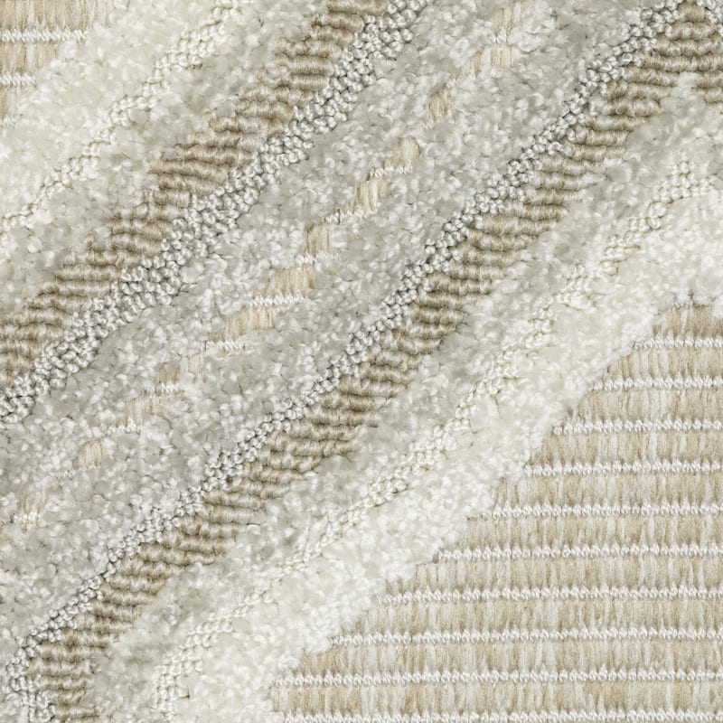Style Haven Thassos Textured Diamonds Grey/ Beige Mixed Pile Area Rug